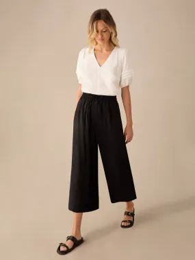 Black Wide Leg Culottes