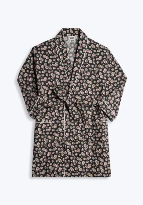 Isa Short Robe in Daisy Print