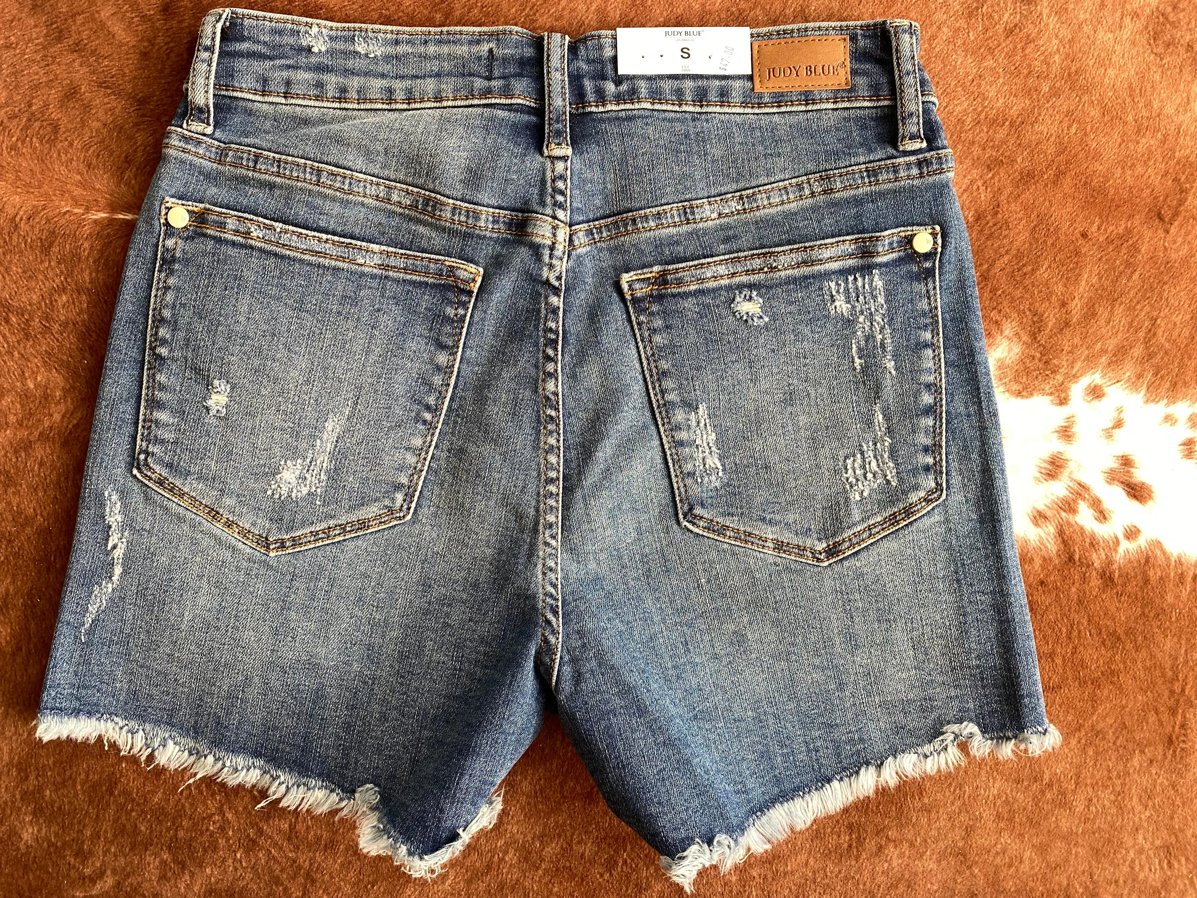 Judy Blue Flower Power Distressed Shorts