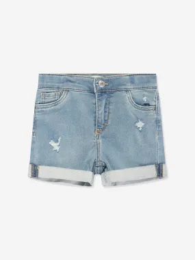 Levi's Wear Girls Roll Up Denim Shorts in Blue
