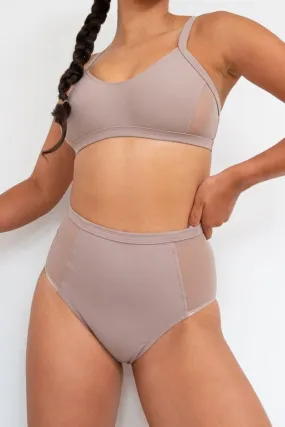 Lunalae Bellani High Waisted Bottoms - Recycled Mocha