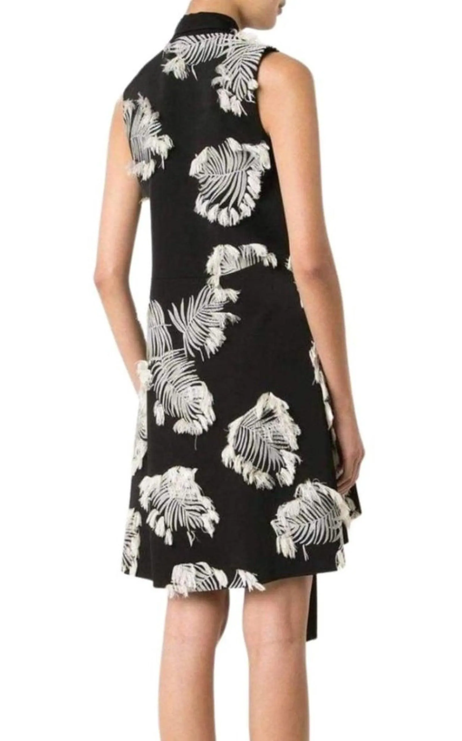 Palm Jacquard Dress