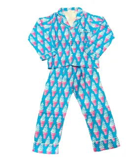 Tweenstyle Girls Silky Long Lounge Set Ice Cream Dreams