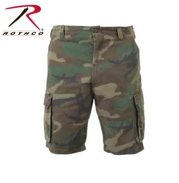 Vintage Camo Paratrooper Cargo Shorts