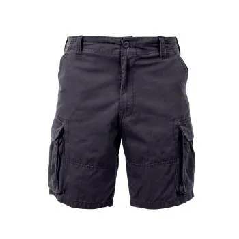 Vintage Style Solid Paratrooper Cargo Shorts