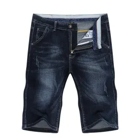 West Louis™ Stretch Fashion Design Straight Jeans Short